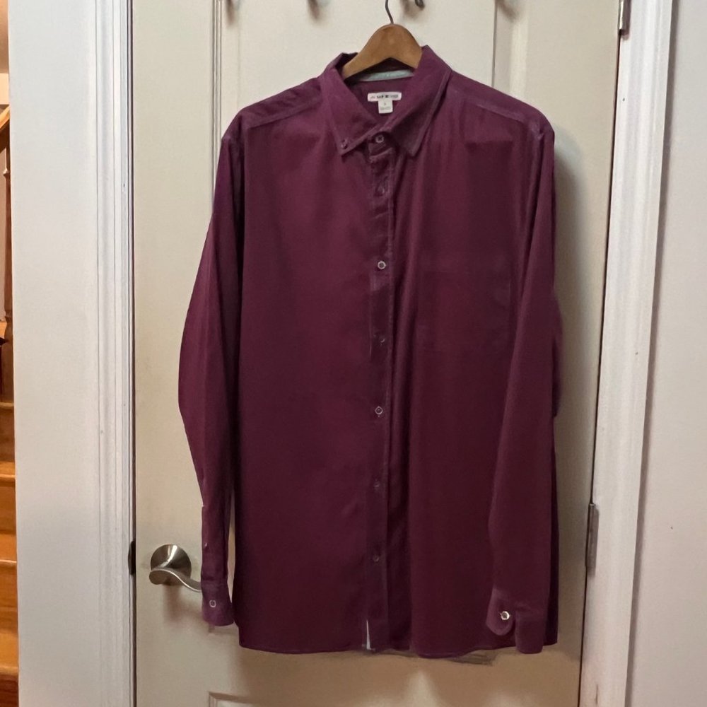 32 Bar Blues Men's Size XL Long Sleeve Ribbed button Down Shirt